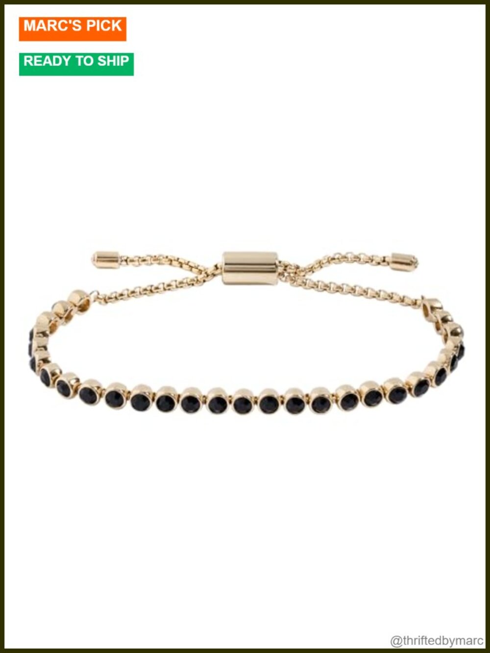 Nickel-Free Bolo Tennis Bracelet Adjustable 5-9" Eco-Friendly